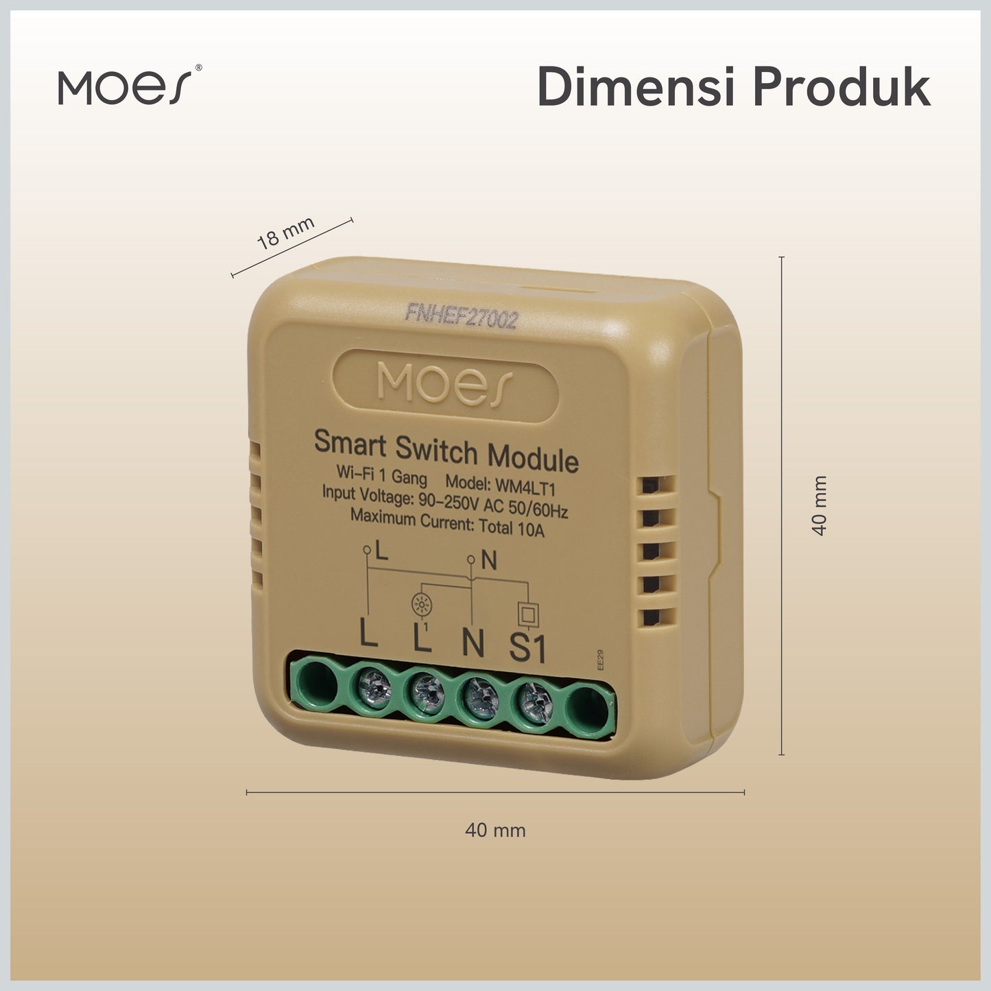 Mini Smart Switch Module 1 Gang - 4 Gang