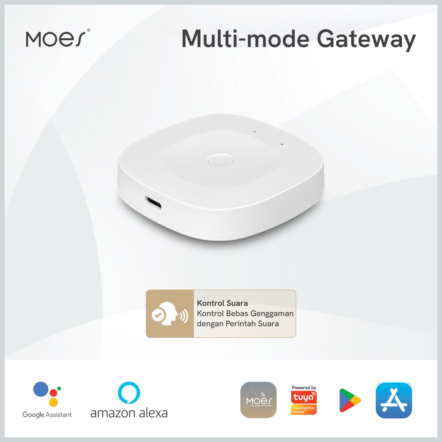 MOES Tuya ZigBee Bluetooth Smart Gateway Hub Type-C Home Automation Bridge