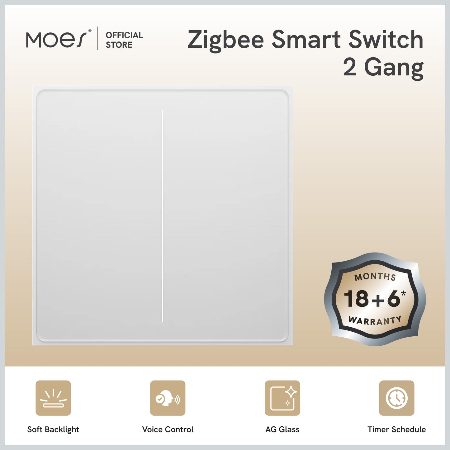 Smart Switch Star Feather Series 3 Gang